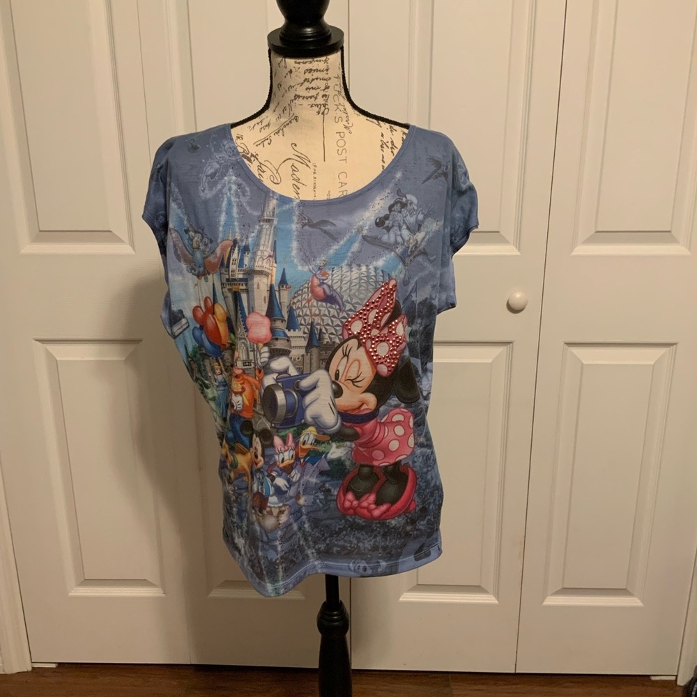 Disney Blue Short Sleeve Graphic Tee